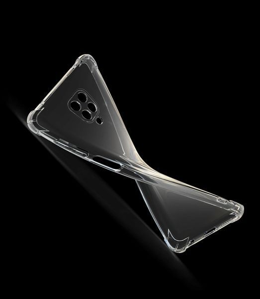 Чохол для Xiaomi Redmi Note 9 Pro з бронь кутами кути вище екрана протиударний на сяомі редмі нот 9 про прозорий 0000454 фото