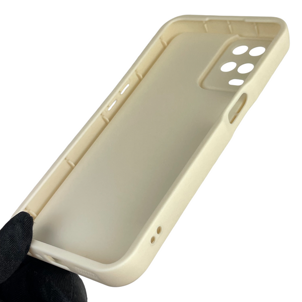 Чехол силиконовый Soft Touch с 3D принтом женским для Oppo A54 4G молочный (Полная защита камеры) 0042527 фото