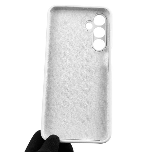 Чохол для Samsung Galaxy A16 (SM-A165) силіконовий з мікрофіброю нековзний на самсунг а16 білий 0031844 фото