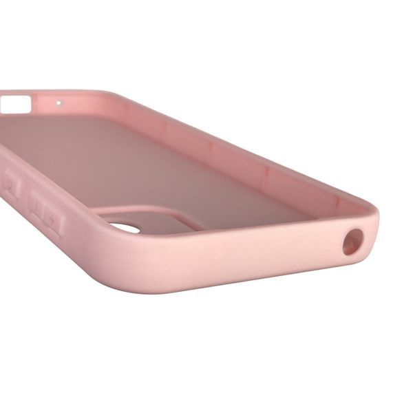 Чехол силиконовый оригинальный Soft Touch с 3D принтом злой котик для Motorola Moto E13 (PAXT0034) розовый (Полная защита камеры) 0046217 фото