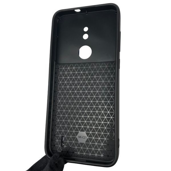 Чехол для Nokia C21 TA-1352 бронированный с кольцом со шторкой на камеру на нокиа с21 тёмно-синий 0001773 фото