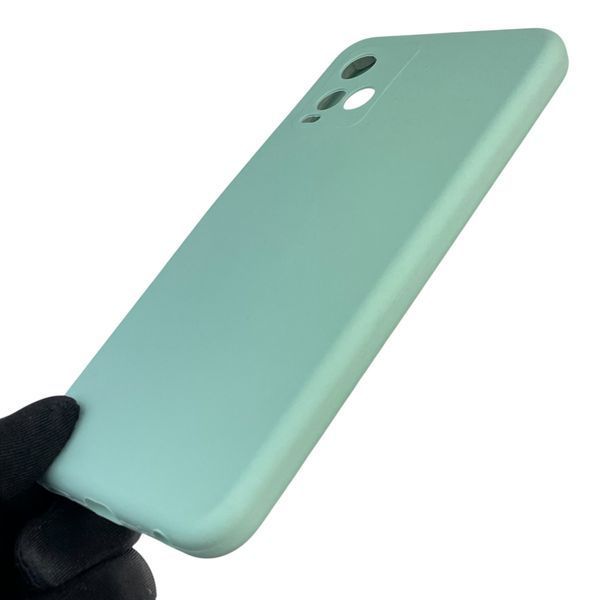 Чехол для Vivo Y21 силиконовый с микрофиброй нескользящий на виво у21 бирюзовый 0032332 фото