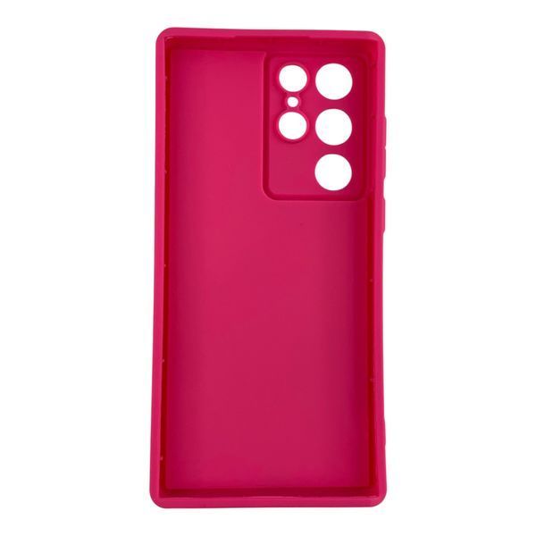 Чохол силіконовий Soft Touch для Samsung Galaxy S22 Ultra малиновий (Повний захист камери) 0054069 фото