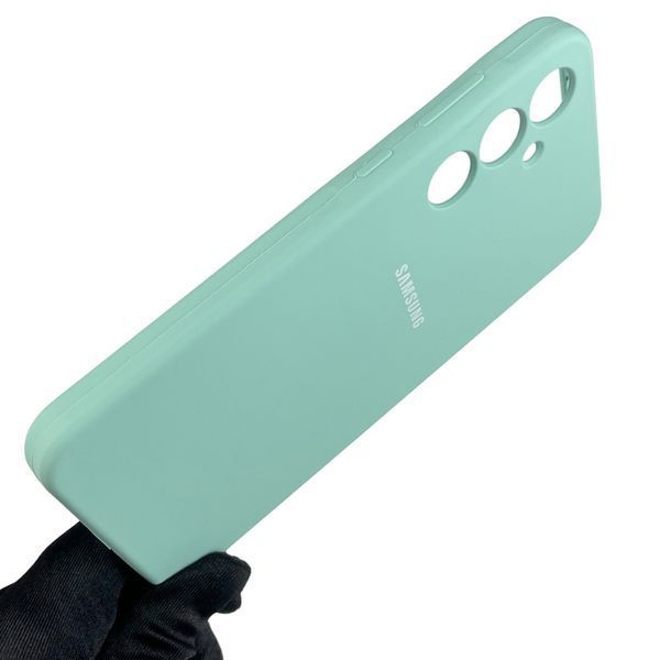 Чохол для Samsung Galaxy A35 5G (SM-A356B) люкс якості з логотипом на самсунг а35 м'ятний 0008463 фото
