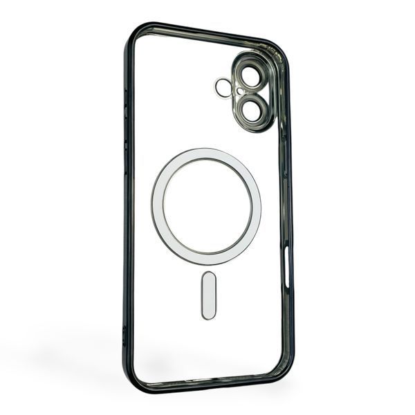 Чехол для Apple iPhone 16 Plus с линзами на камере с MagSafe на айфон 16 плюс черный 0034421 фото