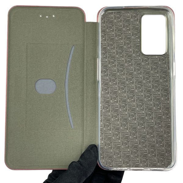 Чехол-книжка для OPPO A16 с подставкой на оппо А16 бордовая 0012946 фото