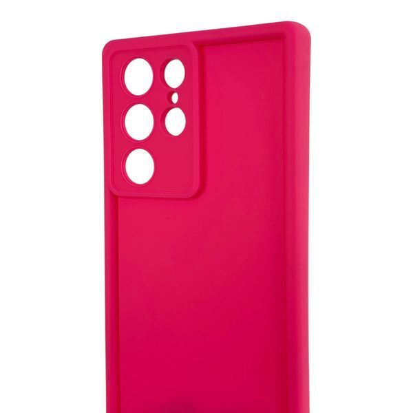 Чохол силіконовий Soft Touch для Samsung Galaxy S22 Ultra малиновий (Повний захист камери) 0054069 фото