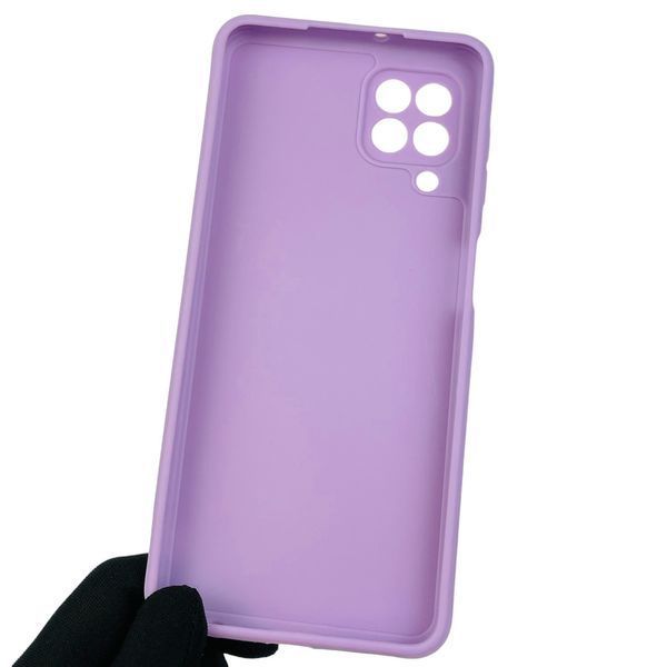 Чехол для Samsung Galaxy A22 4G SM-A225F с квадратными гранями с защитой камеры на самсунг а22 4г сиреневый 0001256 фото