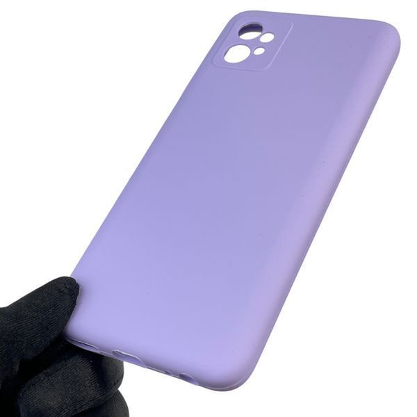 Чехол для Motorola Moto G32 (PAUU0013RS) силиконовый с микрофиброй нескользящий на моторола г32 сиреневый 0031785 фото