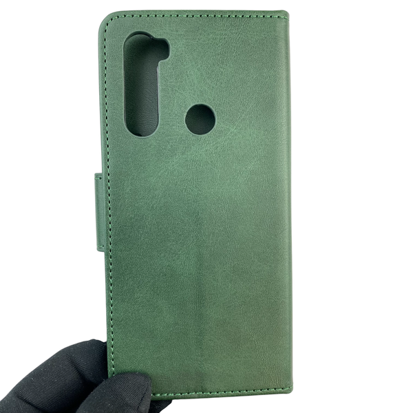 Чохол-книжка для телефона Xiaomi Redmi Note 8T шкіряна з магнитною застібкою на сяомі редмі нот 8T зелена 0025413 фото