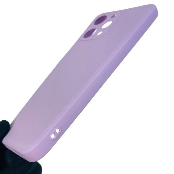 Чехол для Xiaomi Redmi 12 4G однотонный с квадратными гранями с защитой камеры на сяоми редми 12 4г сиреневый 0001206 фото
