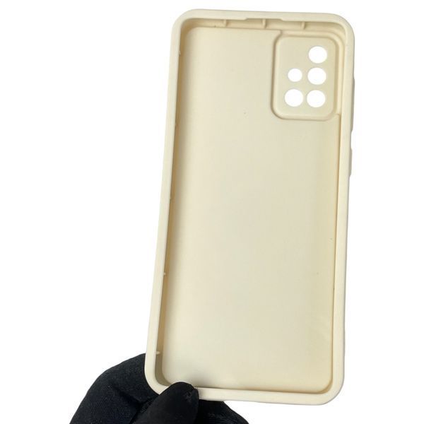 Чехол силиконовый Soft Touch с 3D принтом мема сибу для Samsung Galaxy A71 (SM-A715F) молочный (Полная защита камеры) 0048113 фото