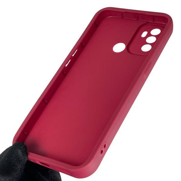 Чехол силиконовый Soft Touch для OPPO A32 бордовый (Полная защита камеры) 0044336 фото