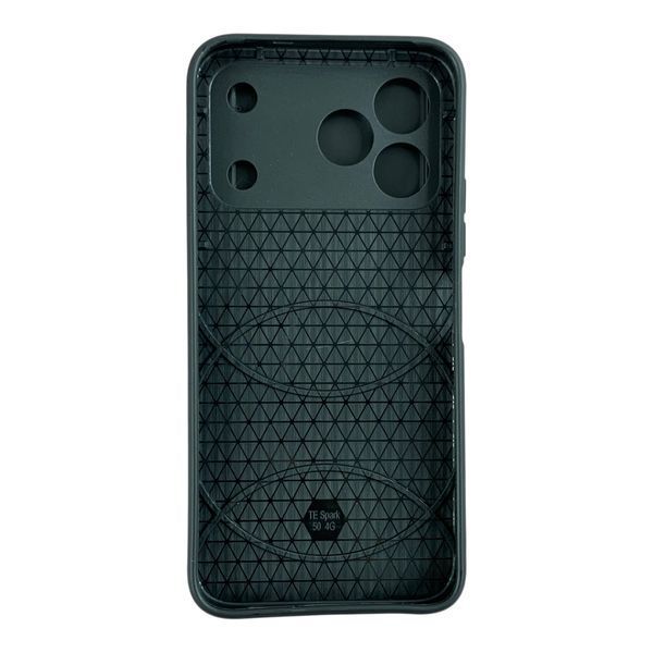 Чехол со шторкой камеры для Tecno Spark 50 4G (KN4n) черный (кольцо-держатель, противоударный) 0059860 фото