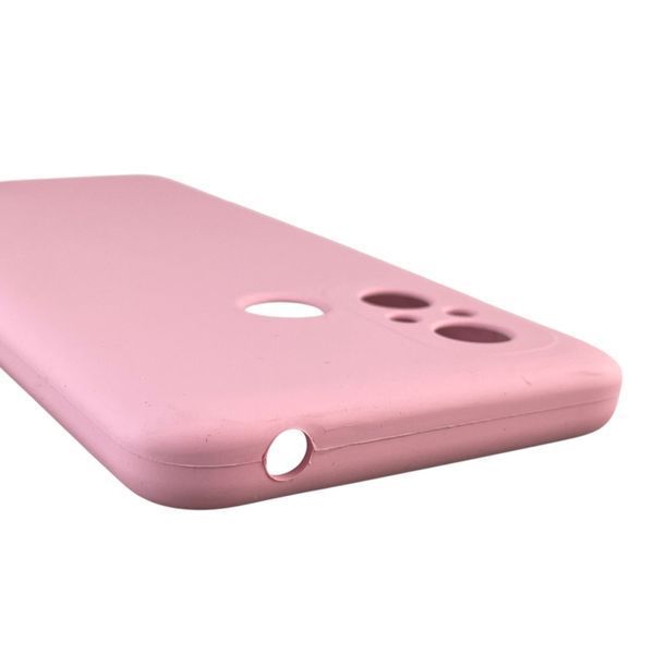Чехол для Xiaomi Redmi 12C силиконовый с микрофиброй нескользящий на сяоми редми 12с розовый 0032582 фото