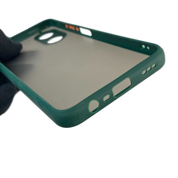 Чохол для телефона OPPO A17k з високими бортами із захистом камери на оппо а17к темно-зелений 0025902 фото