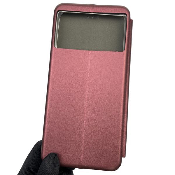 Чехол-книжка для Xiaomi POCO M5 с подставкой на сяоми поко м5 бордовая 0000856 фото
