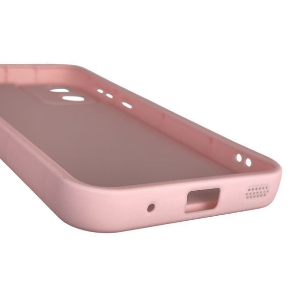 Чехол силиконовый оригинальный Soft Touch с 3D принтом злой котик для Motorola Moto E13 (PAXT0034) розовый (Полная защита камеры) 0046217 фото