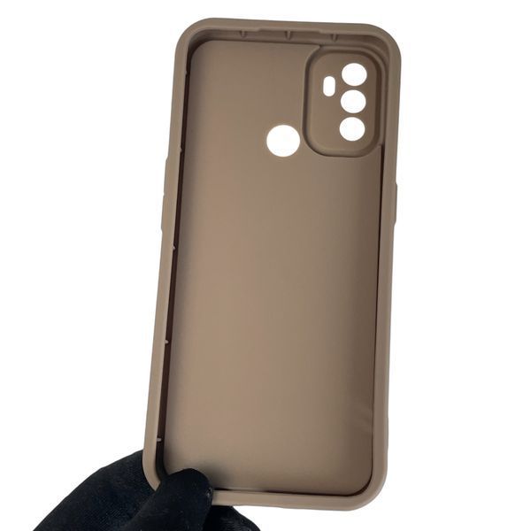 Чехол силиконовый Soft Touch с 3D принтом для OPPO A32 коричневый (Полная защита камеры) 0044695 фото