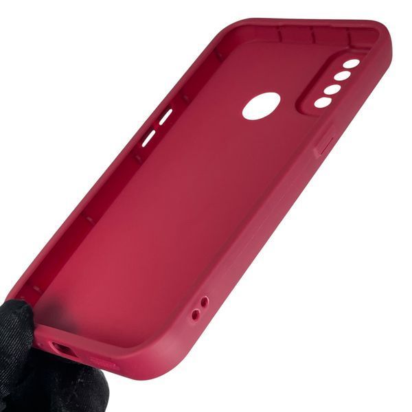 Чохол силіконовий Soft Touch з 3D принтом милий ведмедик для Oppo A31 бордовий (Повний захист камери) 0044749 фото