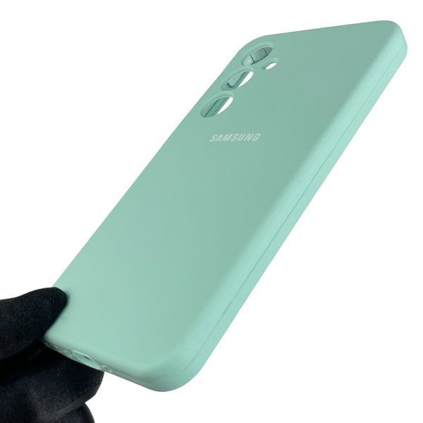 Чохол для Samsung Galaxy A35 5G (SM-A356B) люкс якості з логотипом на самсунг а35 м'ятний 0008463 фото
