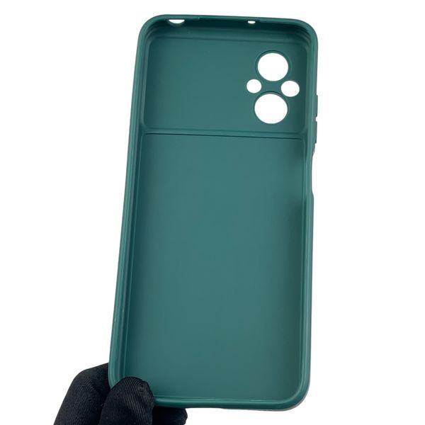 Чохол для Xiaomi POCO M5 з квадратними гранями із захистом камери на сяомі поко м5 зелений 0012683 фото