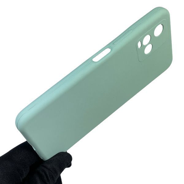 Чехол для Vivo Y21 силиконовый с микрофиброй нескользящий на виво у21 бирюзовый 0032332 фото