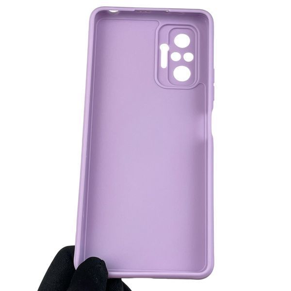 Чехол для Xiaomi Redmi Note 10 Pro с квадратными гранями с защитой камеры на сяоми редми нот 10 про сиреневый 0012785 фото