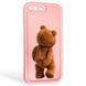 Чехол силиконовый Soft Touch с 3D принтом смешного теда мишки для Apple iPhone 7 Plus розовый (Полная защита камеры) 0049364 фото 1