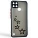 Чохол для телефона Realme C21Y с 3D принтом зірочки із захистом камери чорний 0059219 фото 1
