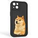 Чохол силіконовий оригінальний Soft Touch з 3D принтом мему сібу для Apple iPhone 13 чорний (Повний захист камери) 0047303 фото 1