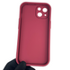 Чехол силиконовый оригинальный Soft Touch с 3D принтом милый мишка для Apple iPhone 13 бордовый (Полная защита камеры) 0043199 фото 5