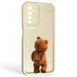 Чохол силіконовий Soft Touch з 3D принтом кумедний тед ведмідик для Realme 6s молочний (Повний захист камери)