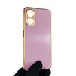 Чехол для OPPO A17 с защитой камеры с золотой окантовкой на оппо а17 черничный gs1 0019554 фото