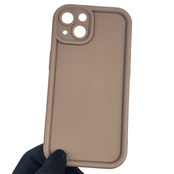 Чехол силиконовый Soft Touch для Apple iPhone 13 коричневый (Полная защита камеры) 0039358 фото