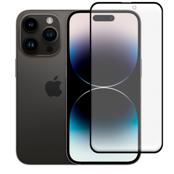 Защитное стекло МАТОВОЕ для телефона Apple iPhone 14 Pro противоударное полноэкранное на айфон 14 про черное 0038948 фото