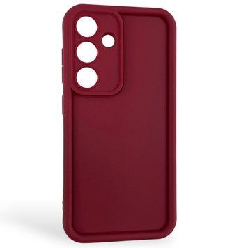 Чехол силиконовый Soft Touch для Samsung Galaxy S25 бордовый (Полная защита камеры) 0054176 фото