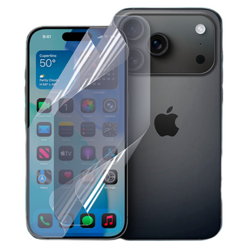 Плёнка гидрогелевая для Apple iPhone 17 Pro глянцевая противоударная на айфон 17 про прозрачная 0033907 фото