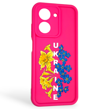 Чехол силиконовый Soft Touch с 3D принтом для Xiaomi Redmi A5 EU малиновый (Полная защита камеры) 0042276 фото