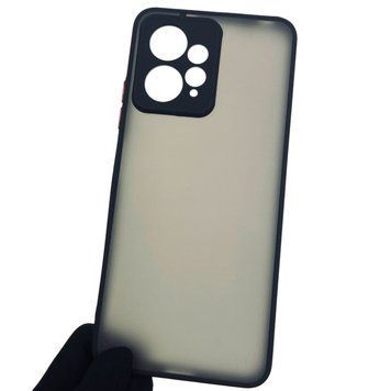 Чехол для Xiaomi Redmi Note 12 4G противоударный с высокими бортами защитой камеры на редми нот 12 4г чёрный 0000957 фото