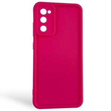 Чехол силиконовый Soft Touch для Samsung Galaxy S20 FE малиновый (Полная защита камеры) 0054025 фото