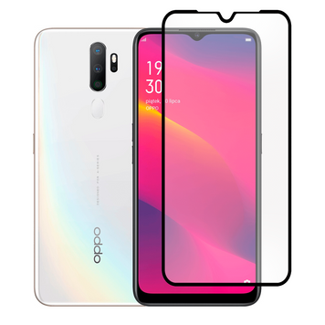 Защитное стекло для телефона Oppo A5 (2020) противоударное полноэкранное на оппо а5 (2020) черное 0038244 фото