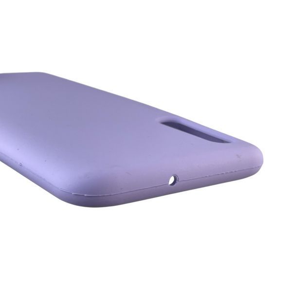 Чехол для Samsung Galaxy A50 (SM-A505F) силиконовый с микрофиброй нескользящий на самсунг а50 сиреневый 0031982 фото