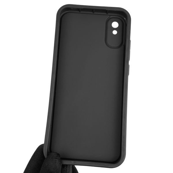 Чехол силиконовый оригинальный Soft Touch с 3D принтом злой котик для Xiaomi Redmi 9A черный (Полная защита камеры) 0046720 фото