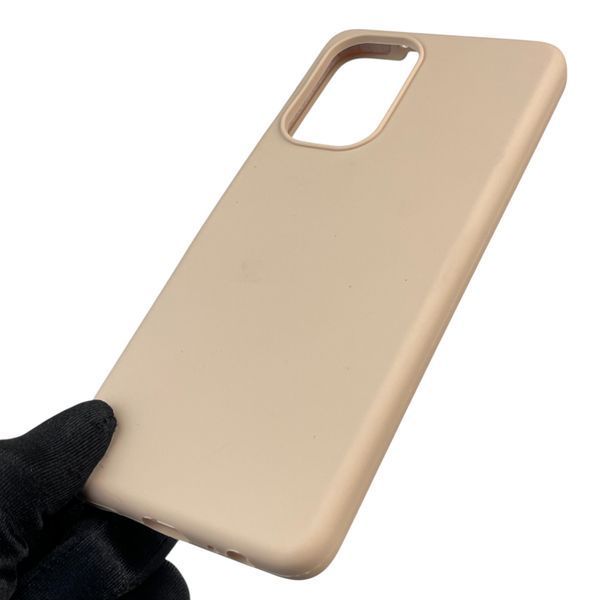 Чохол для Tecno Camon 19 (CI6n) силіконовий з мікрофіброю нековзний на техно камон 19 пудровий 0032240 фото
