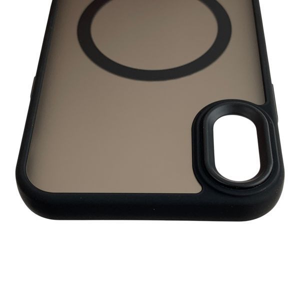 Чохол MagSafe для Apple iPhone Xr чорний (матовий, захист камери) 0059702 фото