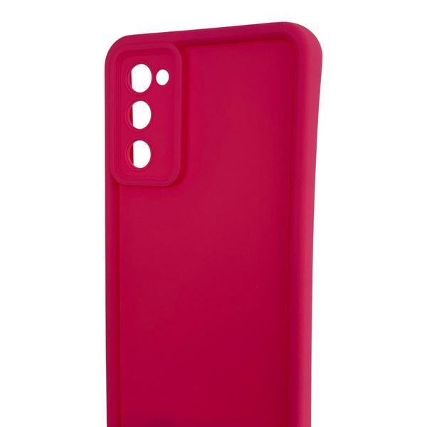 Чохол силіконовий Soft Touch для Samsung Galaxy S20 FE малиновий (Повний захист камери) 0054025 фото