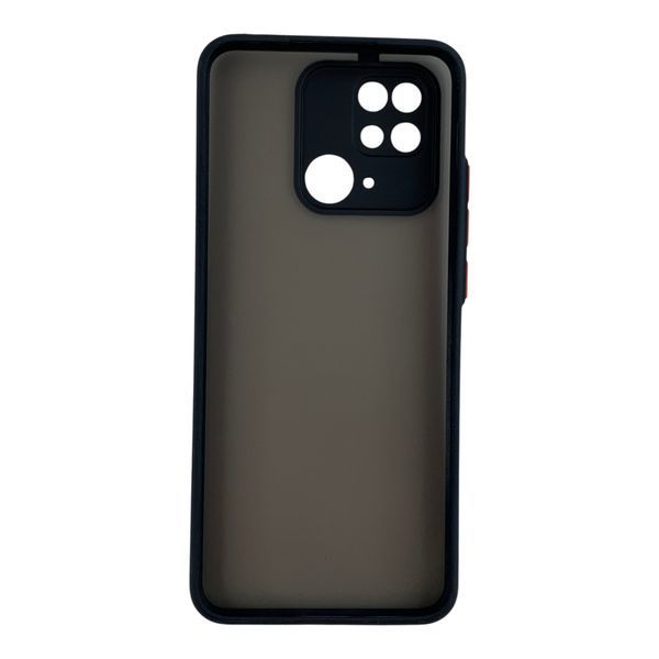 Чохол для телефона Xiaomi POCO C40 с 3D принтом лаванда з метеликами із захистом камери чорний 0059320 фото