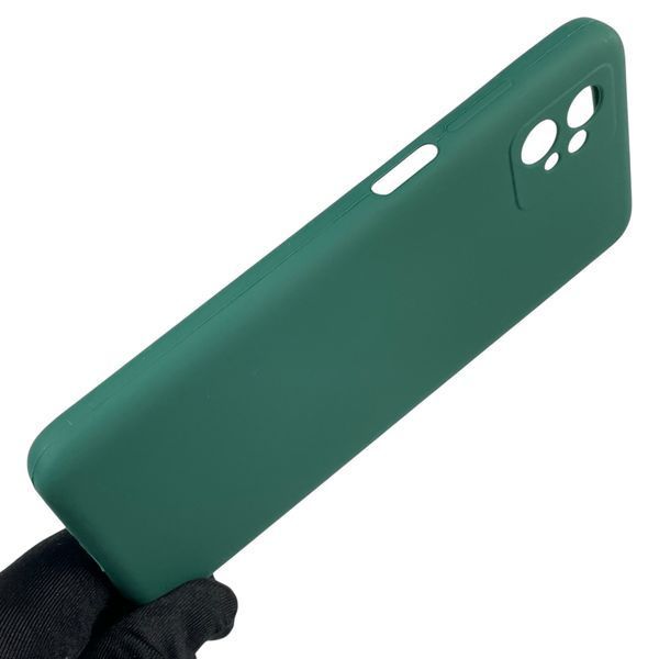 Чохол для Motorola Moto G32 (PAUU0013RS) силіконовий з мікрофіброю нековзний на моторола г32 зелений 0031786 фото