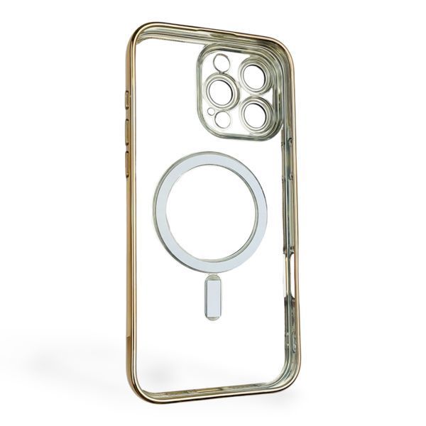 Чехол для Apple iPhone 16 Pro Max с линзами на камере с MagSafe на айфон 16 про макс золотой 0034422 фото